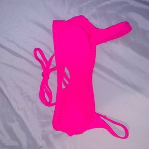 Hot pink swim suit top,